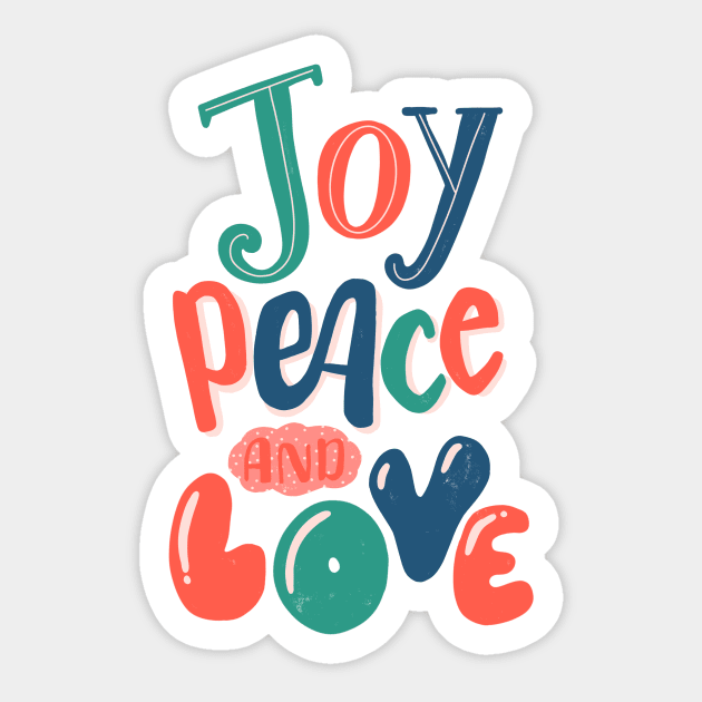 Joy, peace and love Sticker by whatafabday